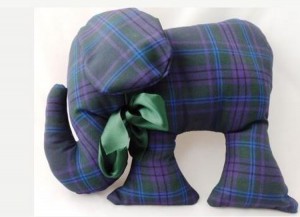 Handmade Tartan Elephant